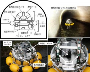 農研機構，高感度カメラを用いた無人農業用水路トンネル検査装置を開発