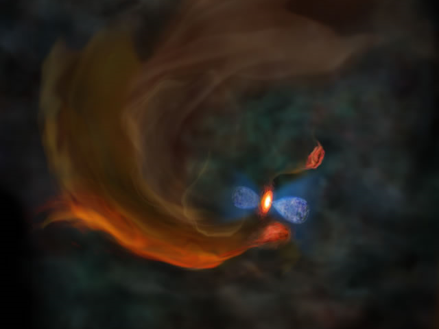 国立天文台，星の卵となるガス塊がダイナミックに運動していることを発見