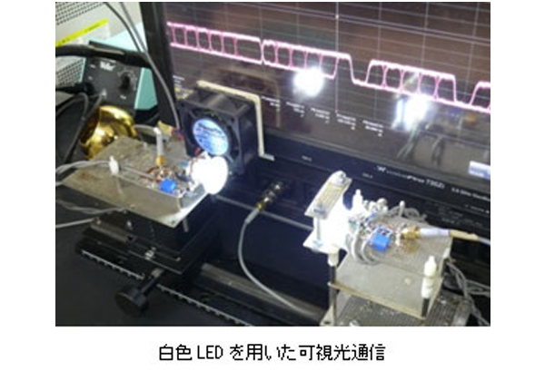 近大，青色LEDにより世界最高速となる662Mb/sの可視光通信に成功