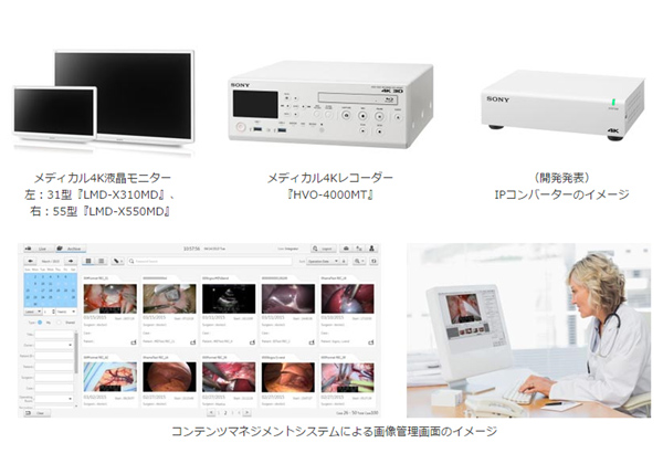 ソニー，4K対応各種医療用映像機器を発売
