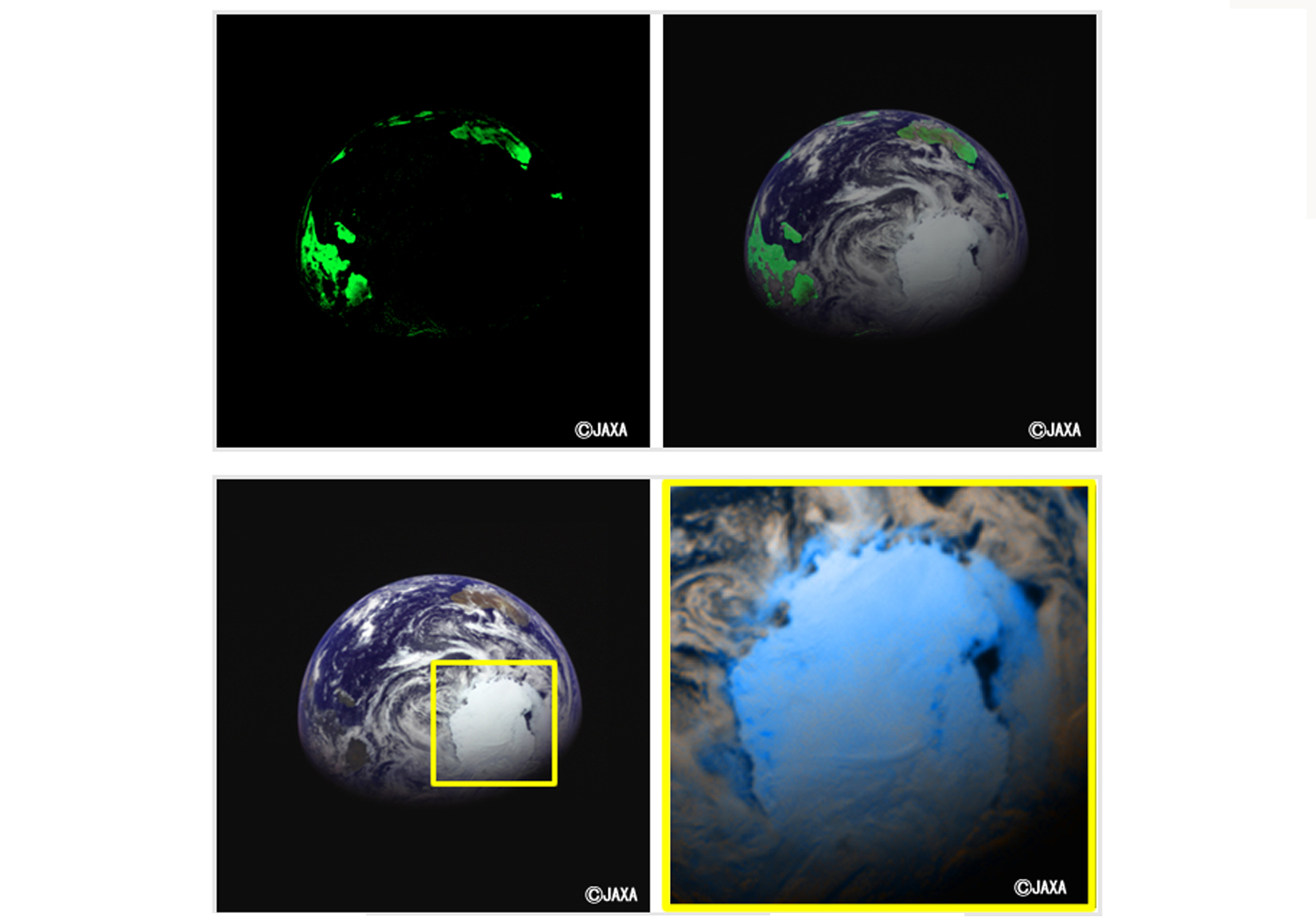 立大らの光学航法望遠カメラ，地球を撮影