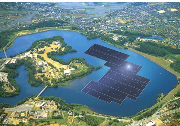 京セラら，世界最大の水上太陽光発電施設を建設開始