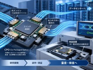 【解説】CPOモジュールの量産を阻む「自動検査」の壁と、AIデータセンター光化の行方