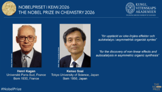 ノーベル化学賞2026、非対称性を思い通りに作れる手法で硤合憲三氏などが受賞